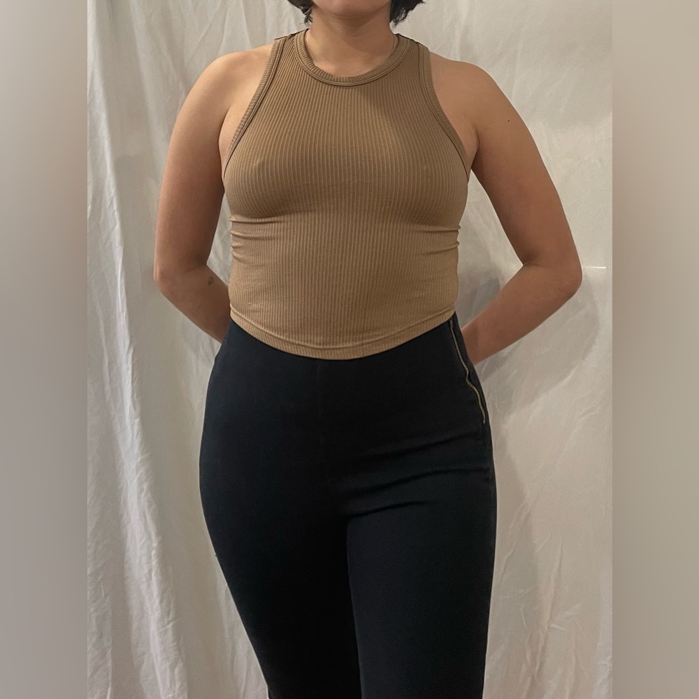Y2K Fitted Ribbed Tank / SZ S